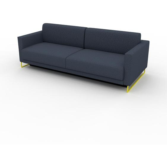 Canapé convertible - Bleu denim, design épuré, canapé lit confortable, confortable avec coffre de rangement - 224 x 75 x 98 cm, modulable