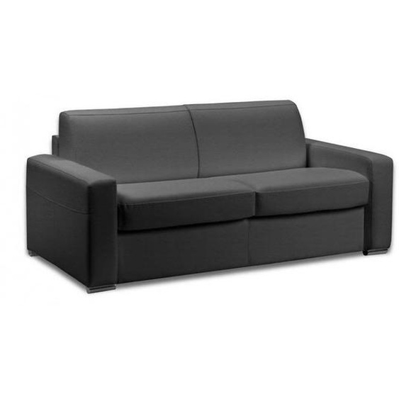 Canapé convertible express 140 IMPERIAL matelas 22 cm sommier métal polyuréthane graphite