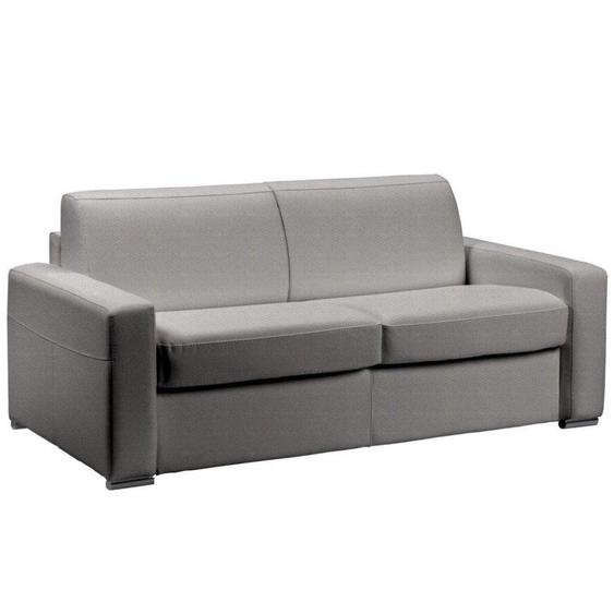 Canapé convertible express 140 IMPERIAL matelas 22 cm sommier métal polyuréthane gris clair