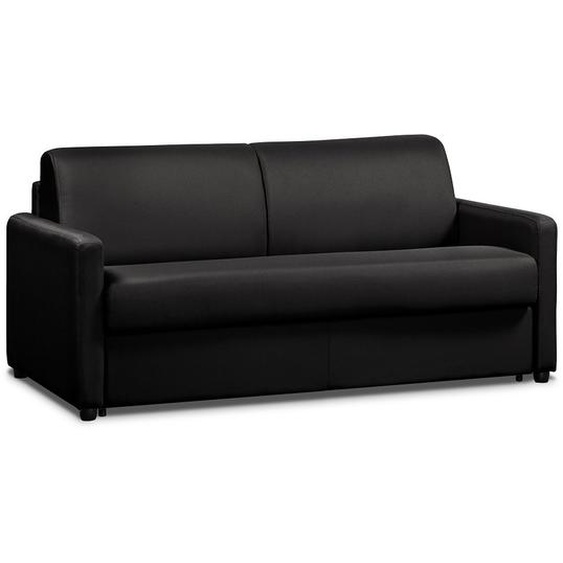 Canapé convertible express  DAY 120 cm lattes mono assise matelas 18 cm polyuréthane noir