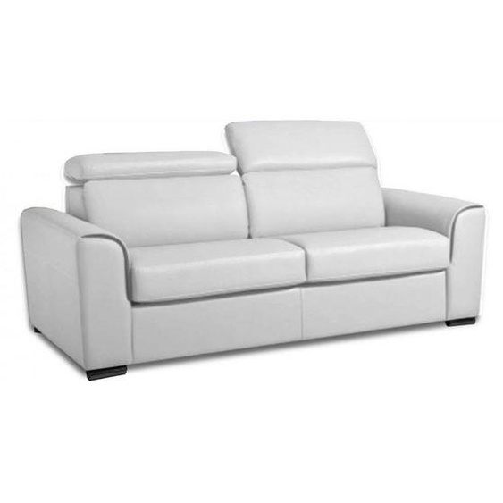 Canapé convertible express IMOLA matelas 18cm couchage 140 cm polyuréthane blanc cassé