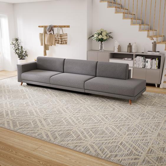 Canapé convertible - Gris Clair, design épuré, canapé lit confortable, confortable avec coffre de rangement - 344 x 75 x 98 cm, modulable