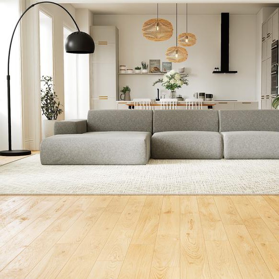 Canapé convertible - Gris Gravier, design arrondi, canapé lit confortable, moelleux et lit confortable - 368 x 72 x 168 cm, modulable