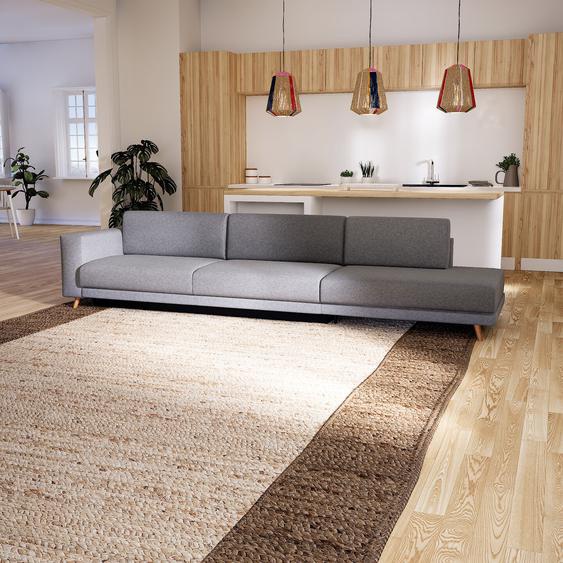 Canapé convertible - Gris Gravier, design épuré, canapé lit confortable, confortable avec coffre de rangement - 344 x 75 x 98 cm, modulable