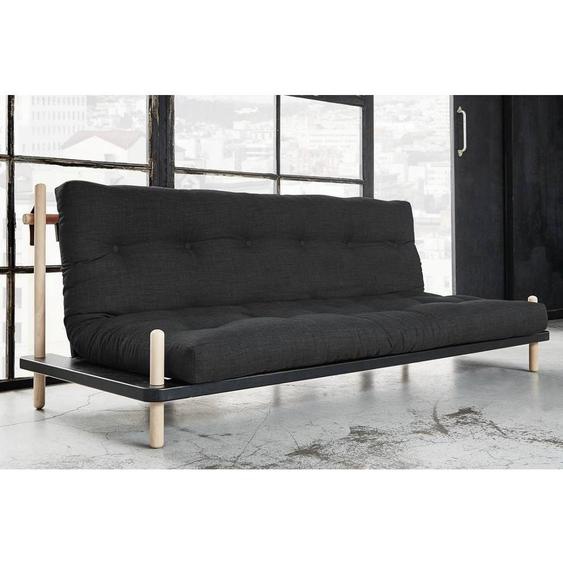 Canapé convertible POINT style scandinave matelas futon dark grey couchage 130*190cm