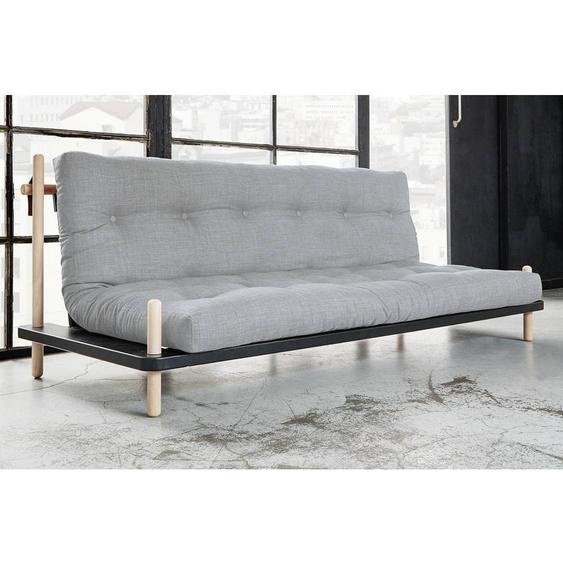 Canapé convertible POINT style scandinave matelas futon light grey couchage 130*190cm
