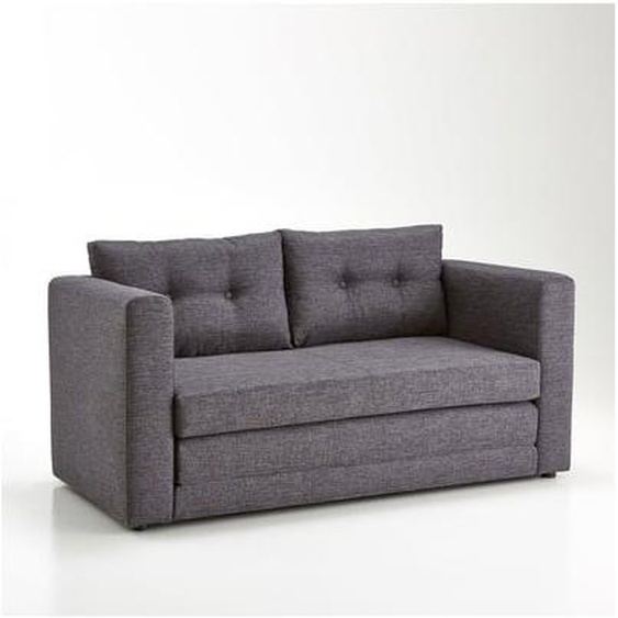 Canapé convertible, tissu texturé, 2 places, Udel
