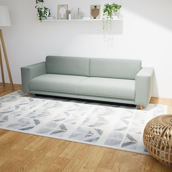 Canapé convertible - Vert menthe, design épuré, canapé lit confortable, confortable avec coffre de rangement - 248 x 75 x 98 cm, modulable