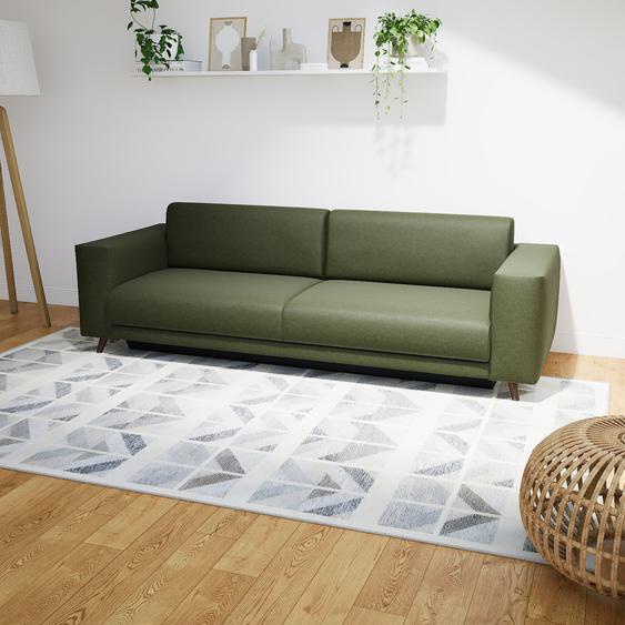 Canapé convertible - Vert Olive, design épuré, canapé lit confortable, confortable avec coffre de rangement - 248 x 75 x 98 cm, modulable
