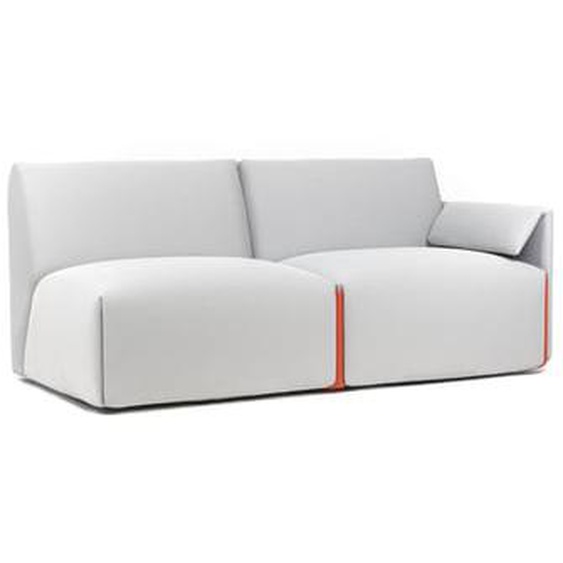 Canapé Costume 2 places - Fidivi One Grey 8504 - accoudoir à gauche