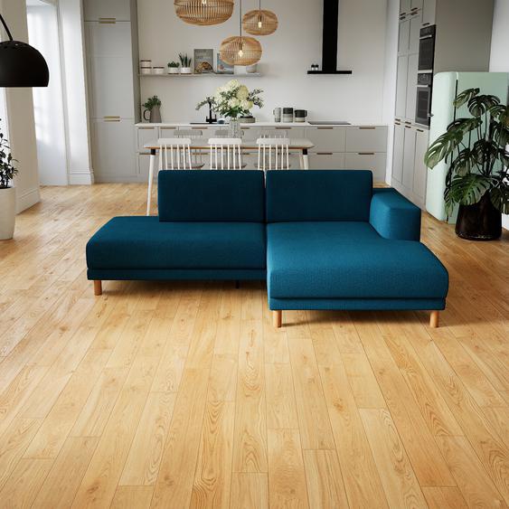 Canapé dangle - Bleu Océan, design épuré, canapé en L ou angle, élégant avec méridienne ou coin - 224 x 75 x 162 cm, modulable