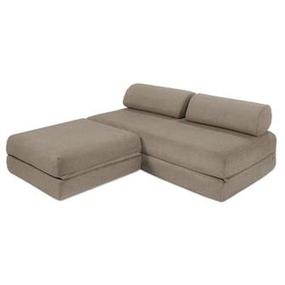 Canapé dangle convertible 4 places - Tissu lisse - Rose