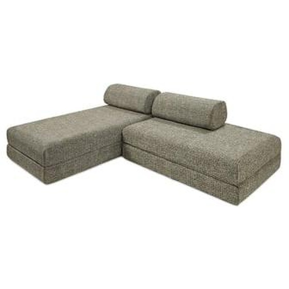 Canapé dangle convertible 5 places - Tissu tweed - Vert