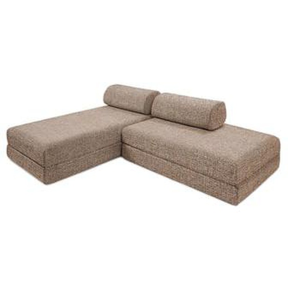 Canapé dangle convertible 5 places - Tissu tweed - Vert