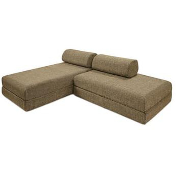 Canapé dangle convertible 5 places - Tissu tweed - Vert