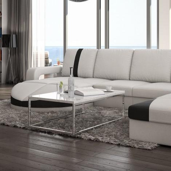 Canapé dangle design cuir panoramique - Utena - Droit