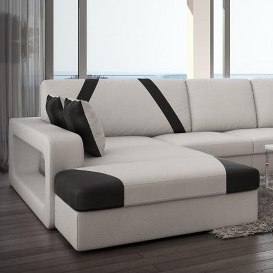 Canapé dangle design cuir panoramique - Utena - Cuir + simili c