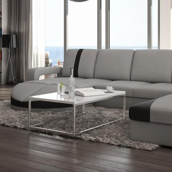 Canapé dangle design cuir panoramique - Utena - Droit
