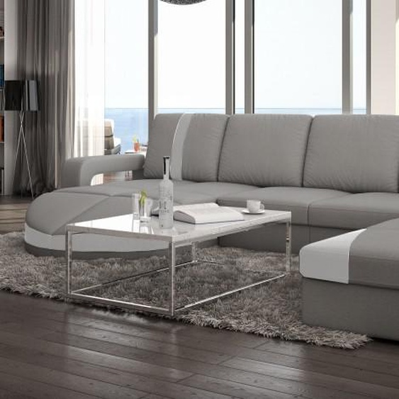 Canapé dangle design cuir panoramique - Utena - Droit