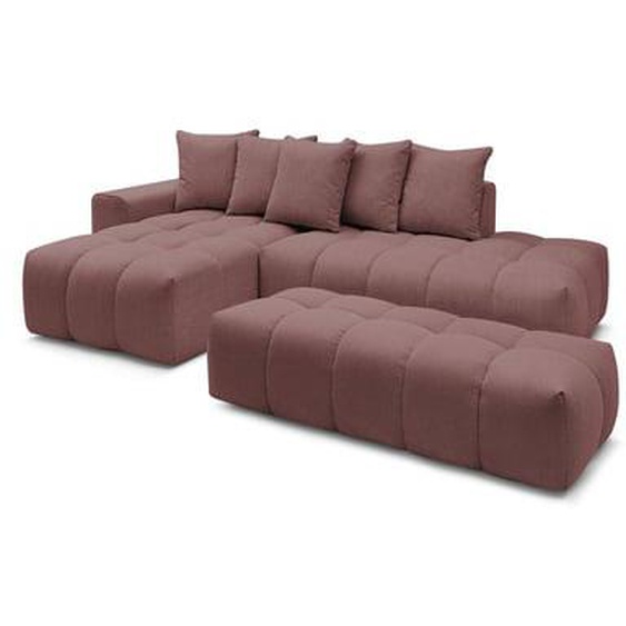 Canapé dangle fixe MONT-BLANC tissu avec pouf