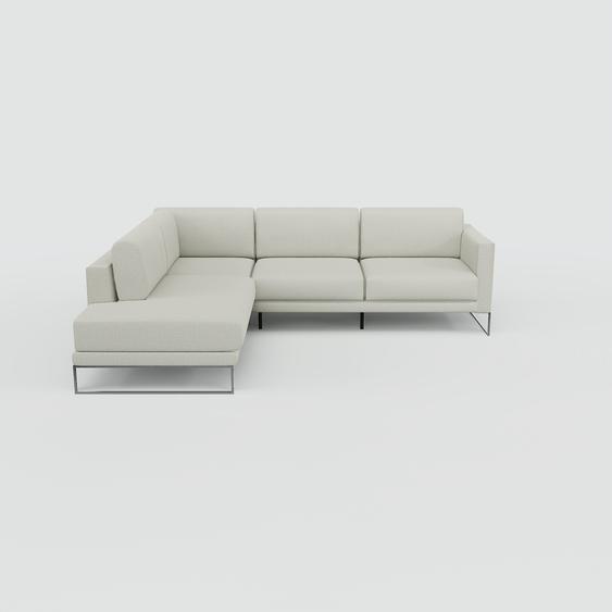 Canapé dangle - Gris Clair, design épuré, canapé en L ou angle, élégant avec méridienne ou coin - 266 x 81 x 214 cm, modulable