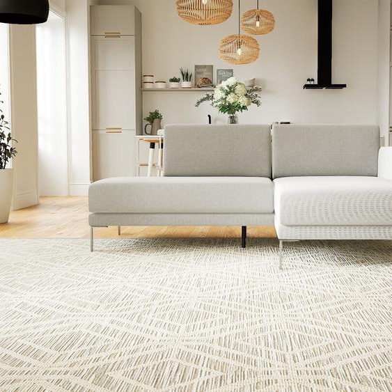 Canapé dangle - Gris Gravier, design épuré, canapé en L ou angle, élégant avec méridienne ou coin - 212 x 81 x 162 cm, modulable