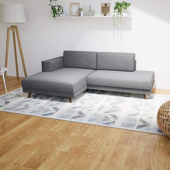 Canapé dangle - Gris pierre, design épuré, canapé en L ou angle, élégant avec méridienne ou coin - 224 x 75 x 162 cm, modulable