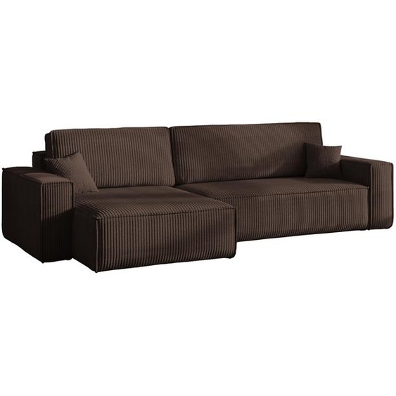 Canapé dangle Karl XL tissu Poso 06 chocolat