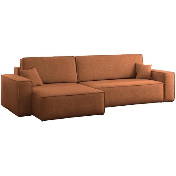 Canapé dangle Karl XL tissu Verita 54 brique