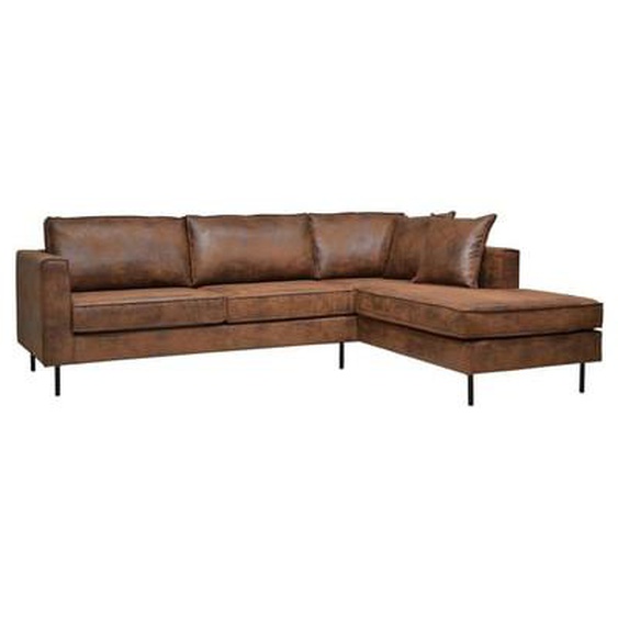 Canapé dangle microfibre aspect cuir vieilli Pittsburgh
