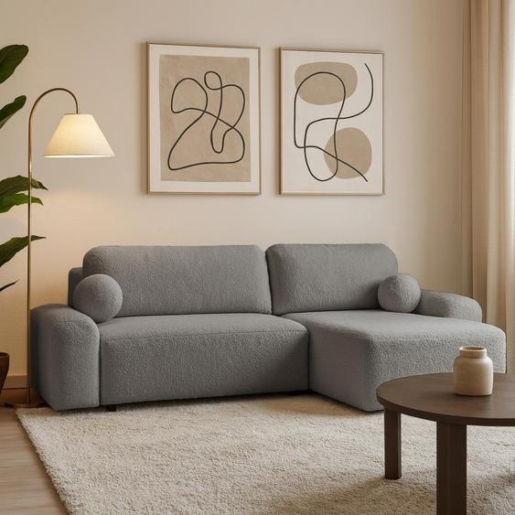 Canapé dangle NOEL avec fonction sommeil, coffre de lit & ottomane universelle, gris foncé