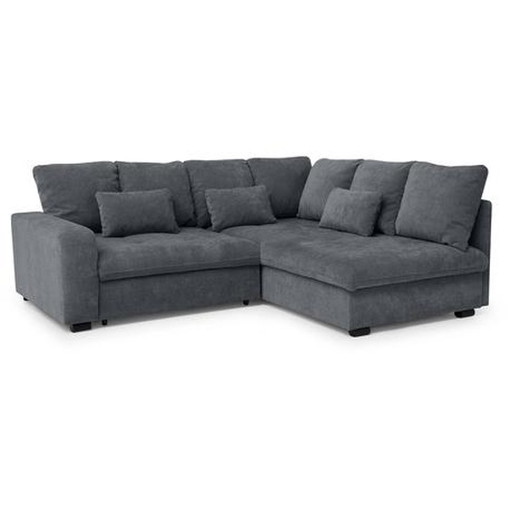 Canapé dangle RAMO avec fonction sommeil 160x200 cm + topper , droite, anthracite