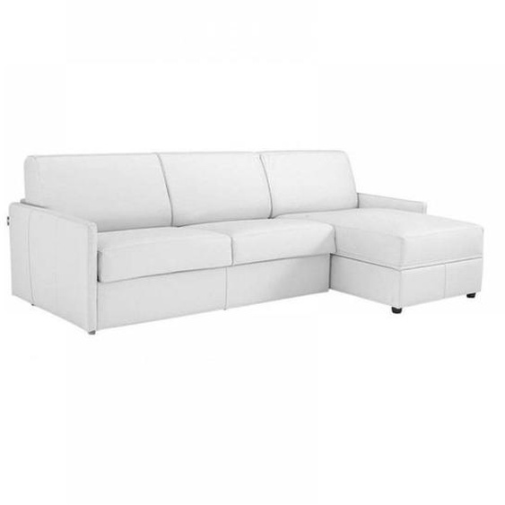 Canapé dangle réversible  SUN convertible EXPRESS 120cm polyuréthane blanc cassé  matelas épaisseur 16cm