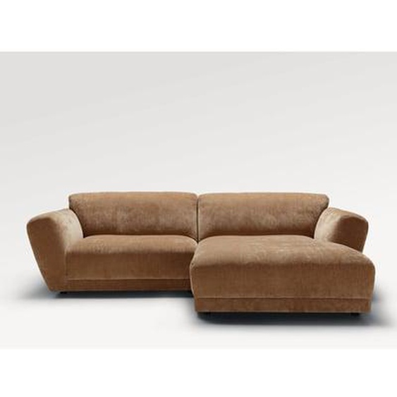 Canapé dangle tissu chenille marron AMNEVILLE