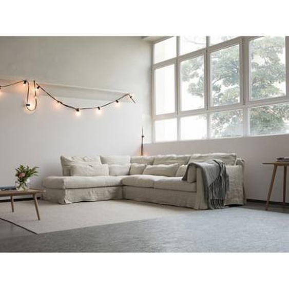 Canapé dangle tissu uni beige Montelimar