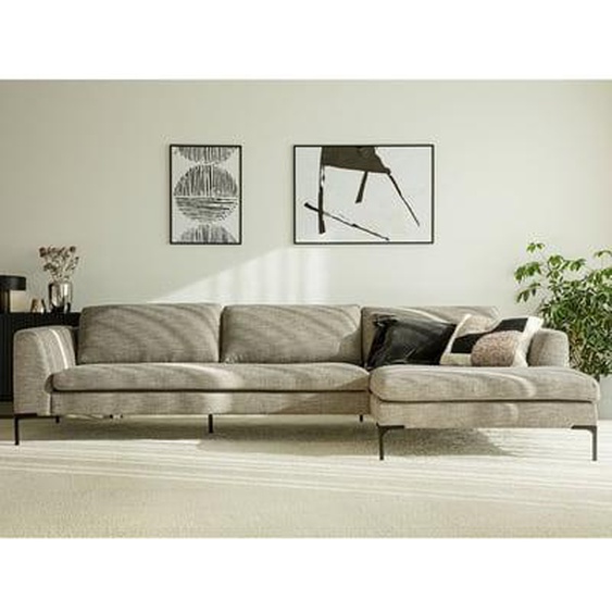 Canapé dangle tissu uni gris Noble
