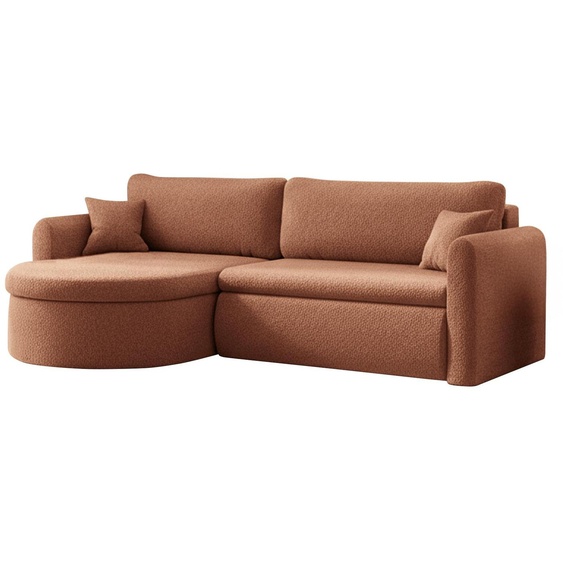 Canapé dangle universel Verona L avec fonction couchage, pour salon, brique
