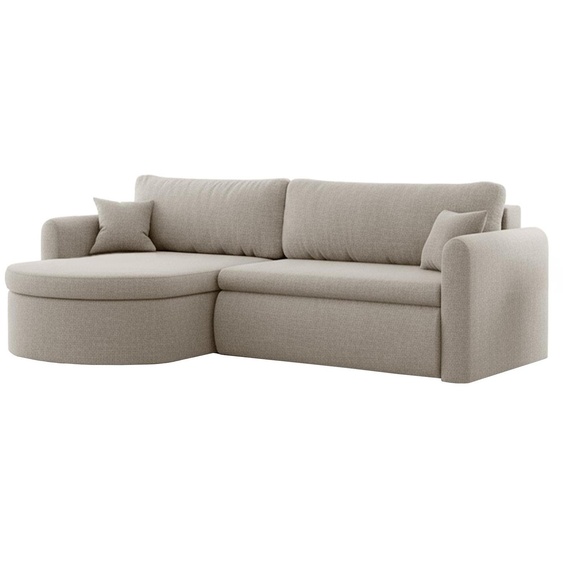 Canapé dangle universel Verona L avec fonction couchage, pour salon, gris clair