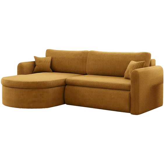 Canapé dangle universel Verona L avec fonction couchage, pour salon, moutarde