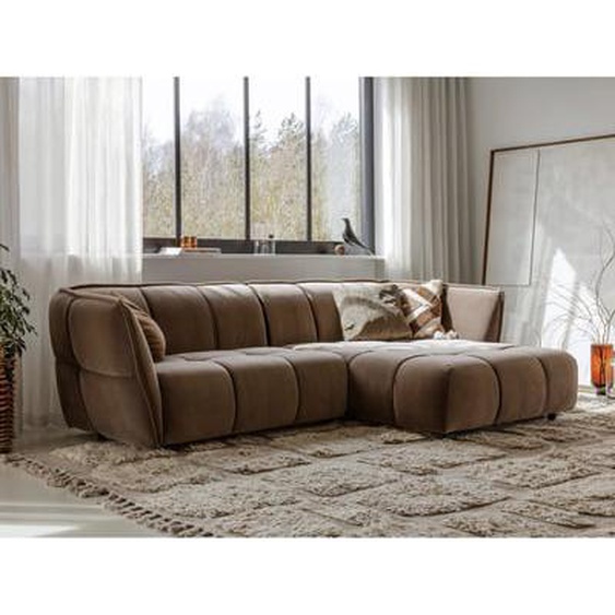 Canapé dangle velours marron Elydic