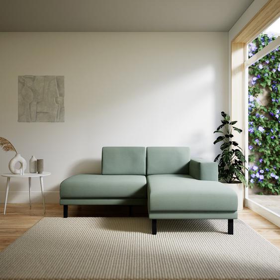 Canapé dangle - Vert menthe, design épuré, canapé en L ou angle, élégant avec méridienne ou coin - 184 x 81 x 162 cm, modulable