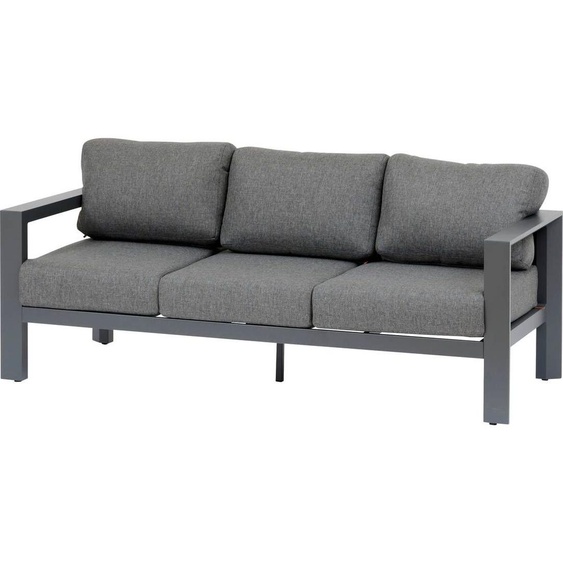 Canapé de jardin ÉVASION Graphite 3 places - Aluminium traité époxy, Polyester Hespéride