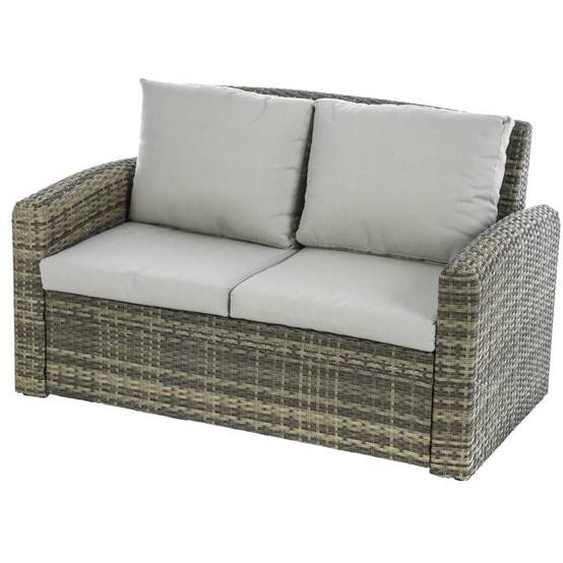 Canapé de jardin - HESPERIDE - Polynésia - Beige - Aluminium - Déhoussable