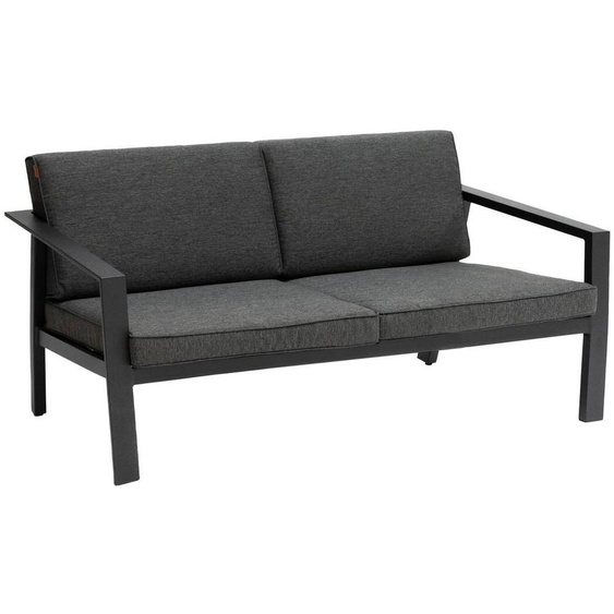 Canapé de jardin PAVANE Carbone   Graphite 2 places - Aluminium traité époxy, Polyester Hespéride