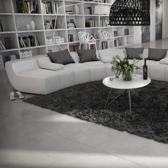 Canapé design en cuir panoramique - Keizer - Blanc 901