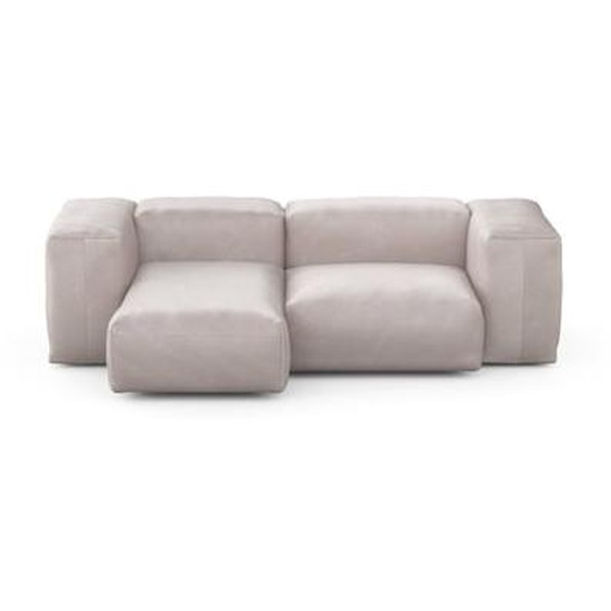 Canapé deux modules méridienne velvet 230 x 115 cm - Velvet light grey