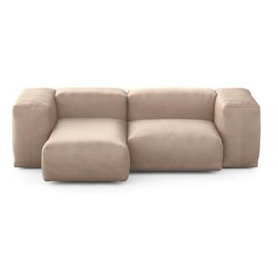 Canapé deux modules méridienne velvet 230 x 115 cm - Velvet stone