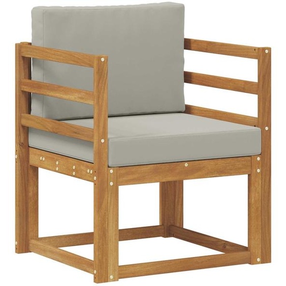 Canapé dextérieur vidaXL en bois dacacia massif et polyester