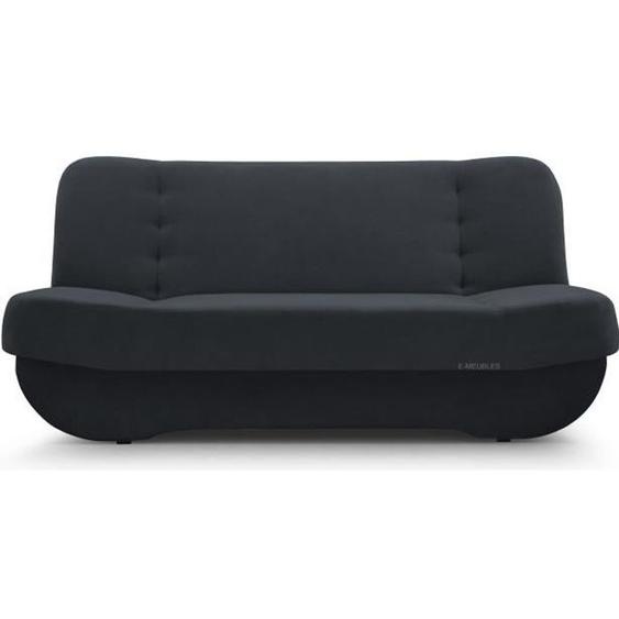 Canapé en lit Convertible avec Coffre de Rangement 3 Places Relax clic clac Banquette BZ en Tissu Pafos Anthracite