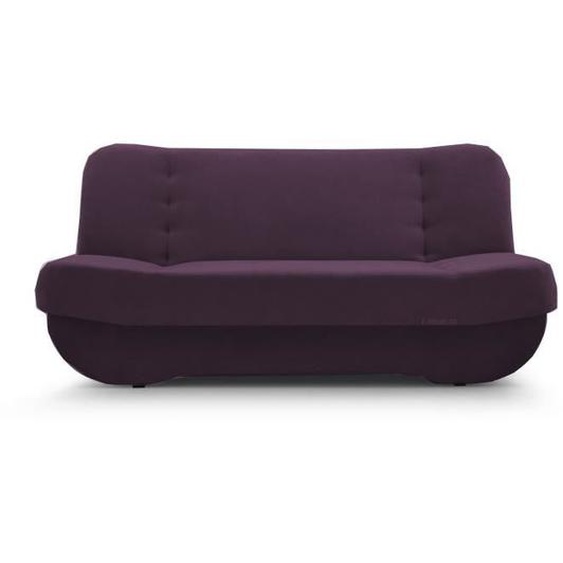 Canapé en lit Convertible avec Coffre de Rangement 3 Places Relax clic clac Banquette BZ en Tissu Pafos Violet